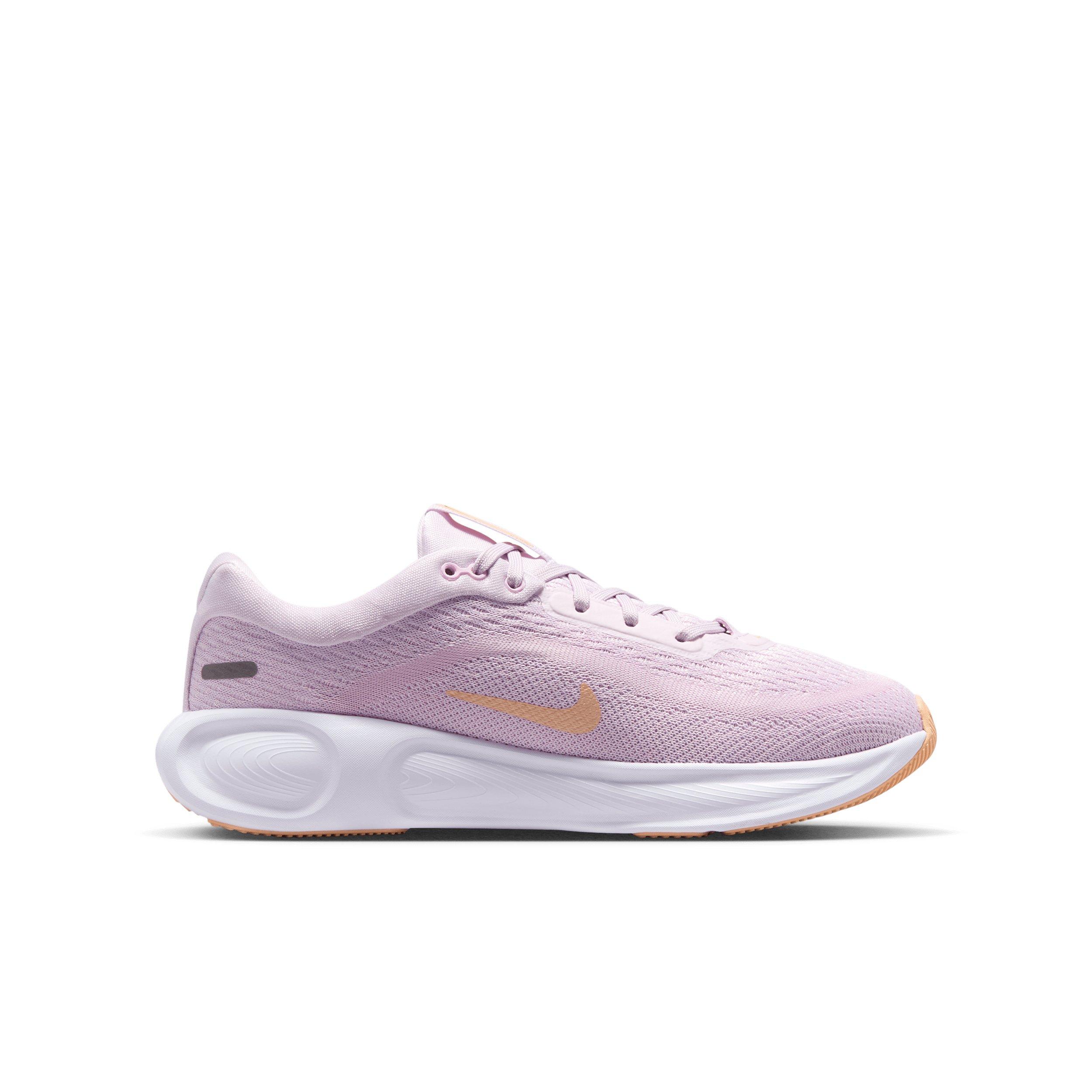 Nike Stellar Ride "Bleached Lilac/Pink Foam/Sunset Haze/Black" Grade School Girls' Running Shoe - LILAC/PINK/SUNSET/BLACK